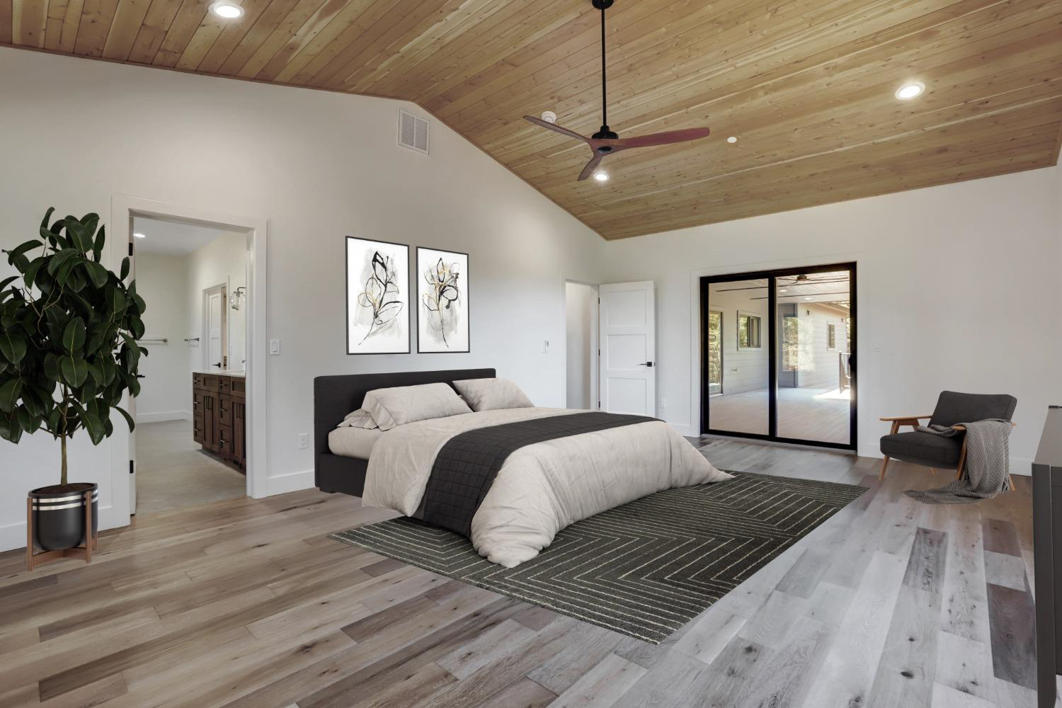 Custom home on Harmony Ridge master bedroom